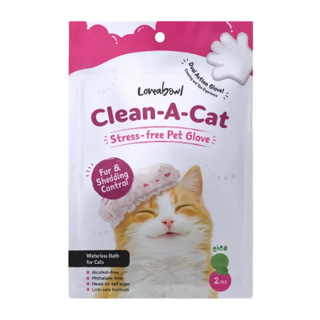 Loveabowl Clean-A-Cat Glove Original 2pcs