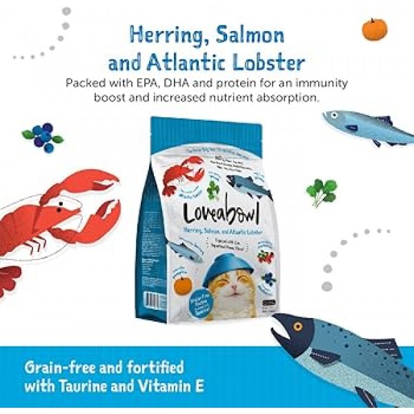 Loveabowl Cat Dry Food Grain-Free Herring Salmon & Atlantic Lobster 9.07kg