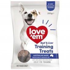 Love'em Dog Treats Training Beef & Liver 200g