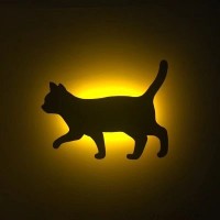Lumewnous LED Cat Walking Shape Induction Night Light
