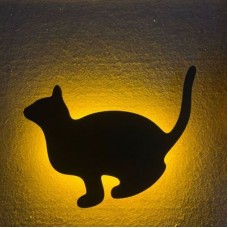 Lumewnous LED Cat Ready To Pounce Shape Induction Night Light