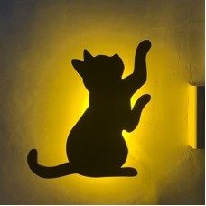 Lumewnous LED Cat Reaching Up Shape Induction Night Light 