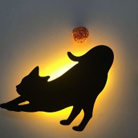 Lumewnous LED Cat Streching Shape Induction Night Light 