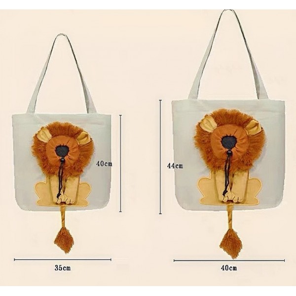 Rubeku Pet Carrier Portable Breathable Bag (Beige) Large