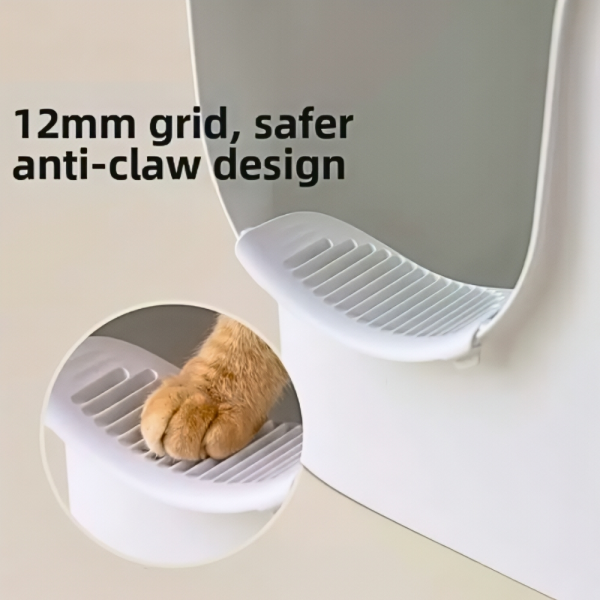Meoof Cat Litter Box Great House w/Trapping Base Blue