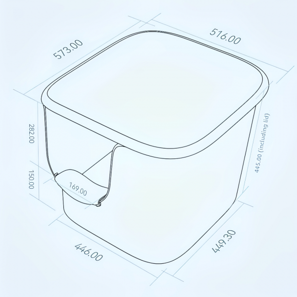 Meoof Cat Litter Box Great House w/Trapping Base Blue