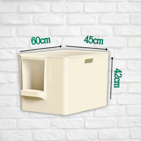 Meoof Cat Litter Box Great House Green