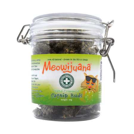 Meowijuana Catnip Jar of Catnip Buds 20g