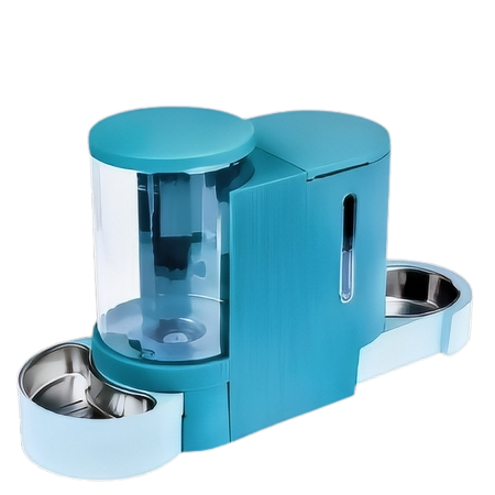 MPETS Food & Water Dispenser Blue