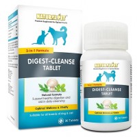 Natural Pet 3 in 1 Formula Digest-Cleanse 30 Tablet for Dogs & Cats 
