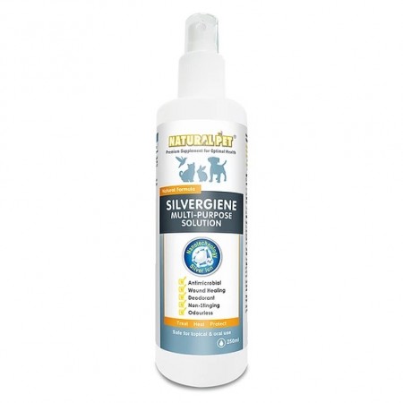 Natural Pet Silvergiene Multi-Purpose Solution for Dogs & Cats 250ml