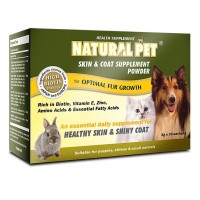 Natural Pet Skin & Coat Supplement Powder 3g x 30 Sachets for Dogs & Cats