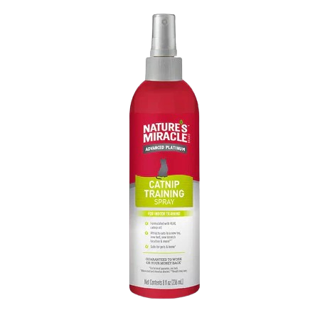 Nature's Miracle Cat Training Spray Catnip Advanced Platinum 8oz