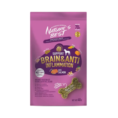Nature's Best Dog Treat Brain & Anti-Inflammation 40g x2