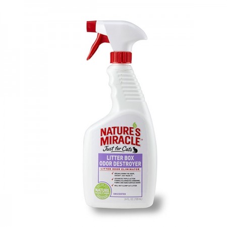 Nature's Miracle Cat Litter Box Odor Destroyer Unscented 24oz