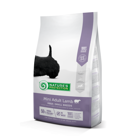 Nature's Protection Extra Adult Mini Lamb Dog Dry Food 2kg