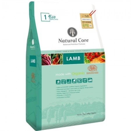 Natural Core Eco 1 Organic Lamb & Sweet Potato Dog Dry Food 1kg