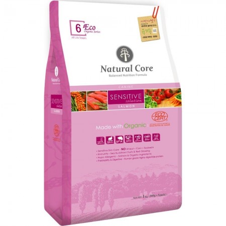 Natural Core Eco 6 Organic Sensitive Solution (Salmon) Dog Dry Food 1kg