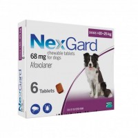 Nexgard Afoxolaner Chewable Tablets for Large Dogs 10kg-25kg 6 tablets