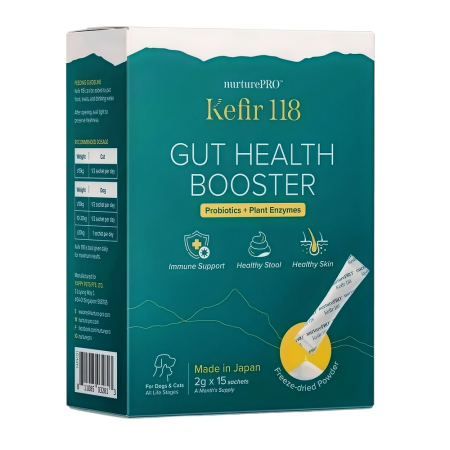 Nurture Pro Pet Supplement Kefir 118 Probiotics + Plant Enzymes Freeze-Dried Powder 2g x 15sachets
