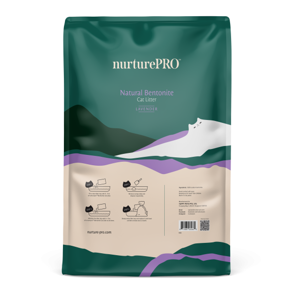 Nurture Pro Litter Natural Bentonite Lavender 10L (3 Packs)