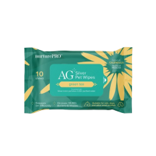 Nurture Pro Pet Wipes AG+ Silver Green Tea 10 sheets