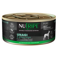 Nutripe Dog Wet Food Pure Green Tripe Unagi 95g (6 cans)