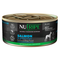 Nutripe Pure Grain Free Salmon &  Green Tripe Dog Wet Food 95g