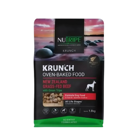 Nutripe Dog Krunch Oven-Baked Beef w/Green Tripe 1.8kg