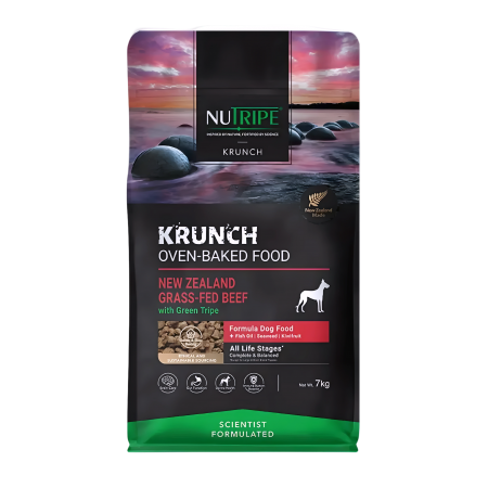 Nutripe Dog Krunch Oven-Baked Beef w/Green Tripe 7kg