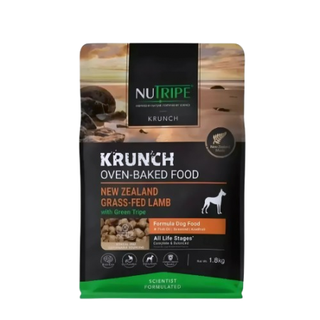 Nutripe Dog Krunch Oven-Baked Lamb w/Green Tripe 1.8kg