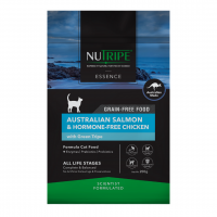 Nutripe Essence Australian Grain Free Salmon & Hormone-Free Chicken with Green Tripe Cat Dry Food 200g