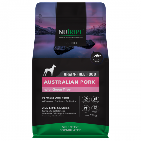 Nutripe Dog Food Essence Australian Pork 12kg
