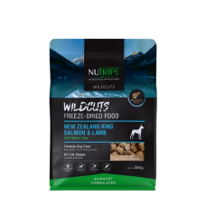 Nutripe Dog Freeze Dried Wildcuts Salmon & Lamb w/Green Tripe 380g