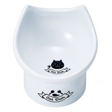 Marukan Cat Bowl Ceramic Cat Shaped Dish Size 11 