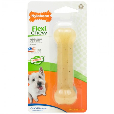 Nylabone Flexible Chicken Flavor Wolf Dog Chew Toys