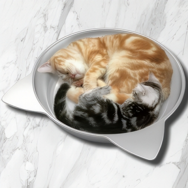 Nyanta Club Cat Dish Cool Cat Shape Aluminum Pan Jumbo