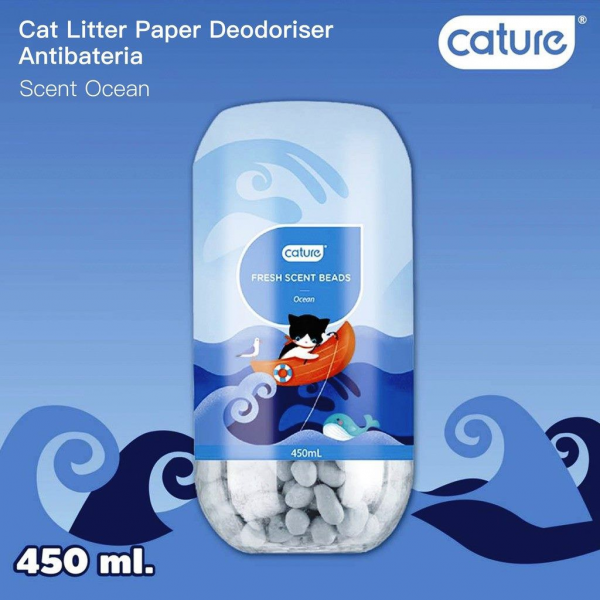 Cature Cat Fresh Scent Deodoriser Beads Ocean 450ml