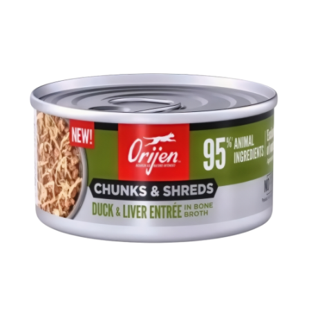 Orijen Cat Canned Chunks & Shreds Duck Liver 85g (12 cans)