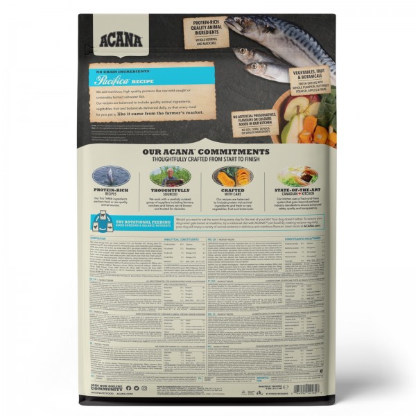 Acana Dog Dry Food Regionals Pacifica Recipe  11.4kg