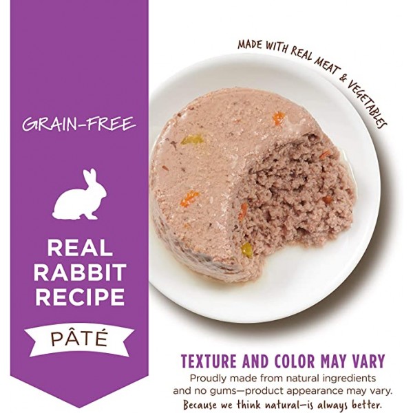 Instinct Original Grain-Free Pate Recipe With Real Rabbit Cat Wet Food 3oz (6 cans)