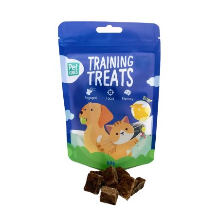 PetCubes Pets Training Treats Beef 50g (2 packs)