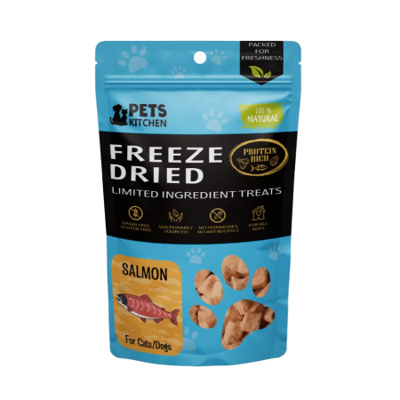 Pets Kitchen Cat Treat Freeze-Dried Salmon 40g x2