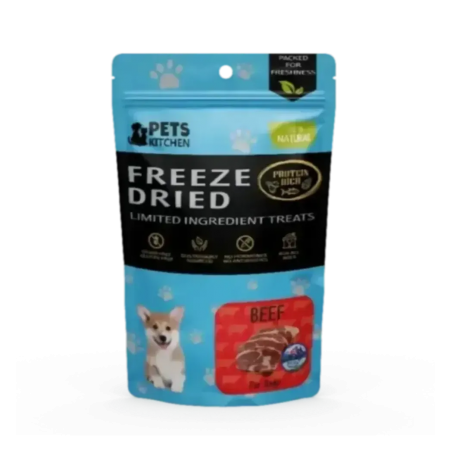 Pets Kitchen Dog Treat Freeze-Dried Beef 40g