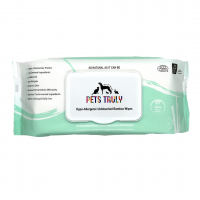 Pets Truly Hypo-Allergenic Unbleached Bamboo Wipes 80s
