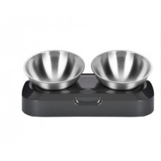 Plouffe 15° Adjustable Stainless Steel Double Pet Bowl 