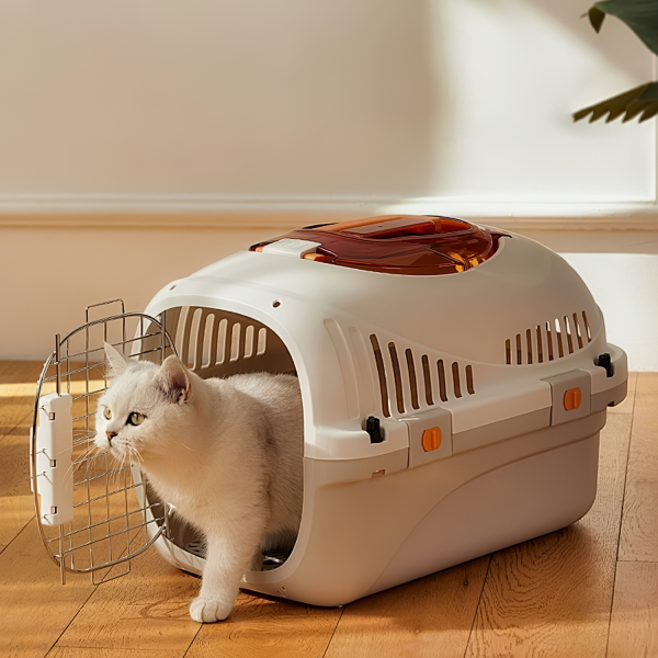 Rubeku Pet Carrier Portable Crate Yellow