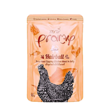 Pramy Cat Jelly Pouch Hairball Support Tuna w/Chicken 70g
