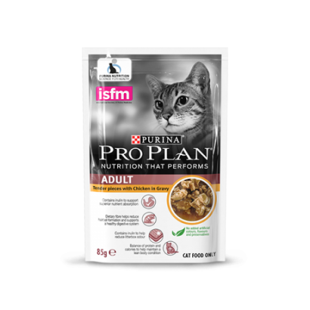 Purina Pro Plan Cat Pouch Chicken in Gravy 85g (12 Packs)