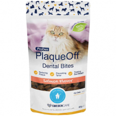ProDen Cat Treat PlaqueOff Dental Bites Salmon 60g